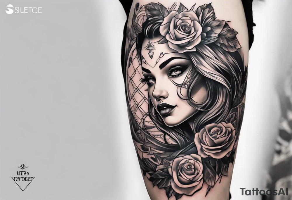 thigh tattoos tattoo idea