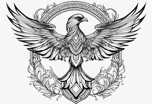 girly phoenix sternum tattoo tattoo idea