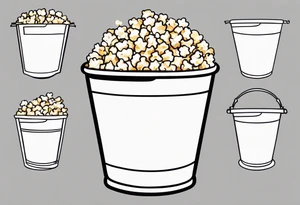 popcorn bucket tattoo idea