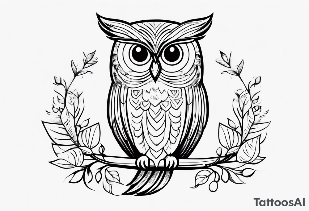 The name 'Teagan Christine' with the date 10/20/2022. All hidden and integrated into the design of an owl. tattoo idea