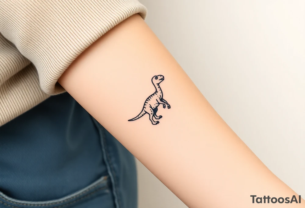 a baby brontosaurus tattoo idea