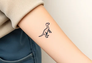 a baby brontosaurus tattoo idea