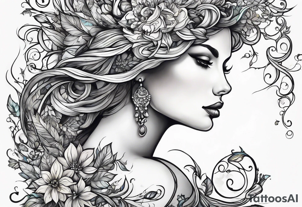 Long Vines tattoo idea