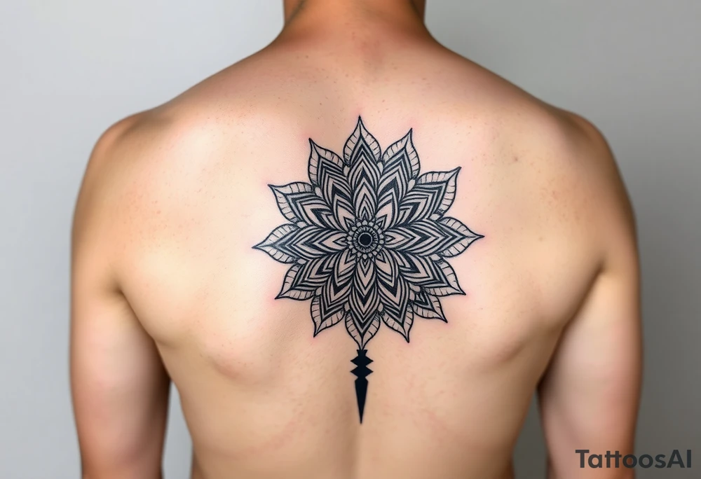 For a kidney donor- arm half sleeve using shape using shape of left kidney and mandala with mandalas cascading as a way of showing life given. More defined kidney. A kidney made of two mandalas tattoo idea