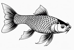 Koi fish tattoo idea