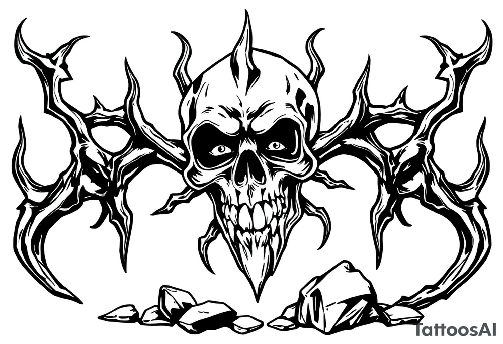 Black plague tattoo idea