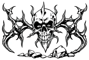 Black plague tattoo idea