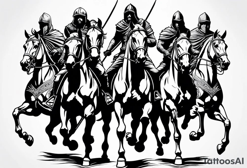 Four Horsemen of the Apocalypse tattoo idea