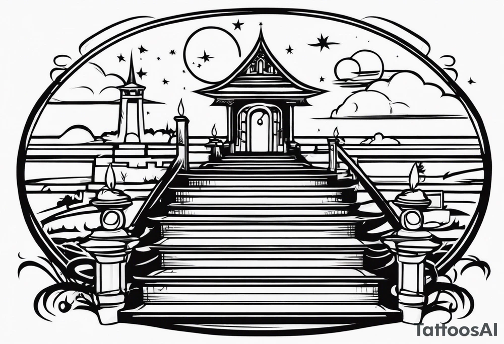 Meer 
Tor
Treppe 
Kerze tattoo idea