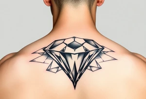 Melted diamond tattoo idea