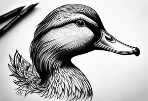 imprinting duck tattoo idea