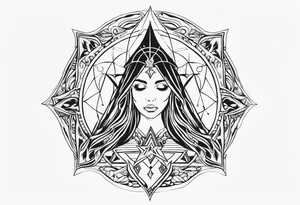 Spiritual witch tattoo tattoo idea