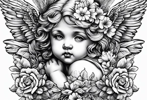 cherub tattoo idea