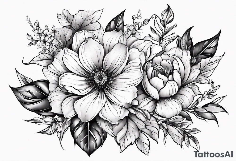 Flowers tattoo tattoo idea