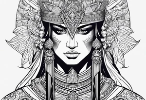 Warrior Karna tattoo idea