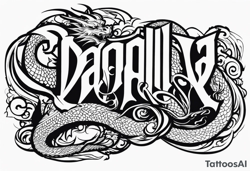 dragon Valhalla tattoo idea