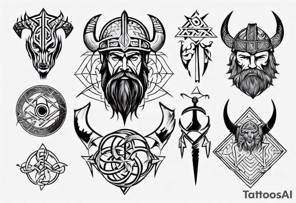 Viking symbolism tattoo idea