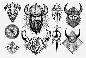 Viking symbolism tattoo idea