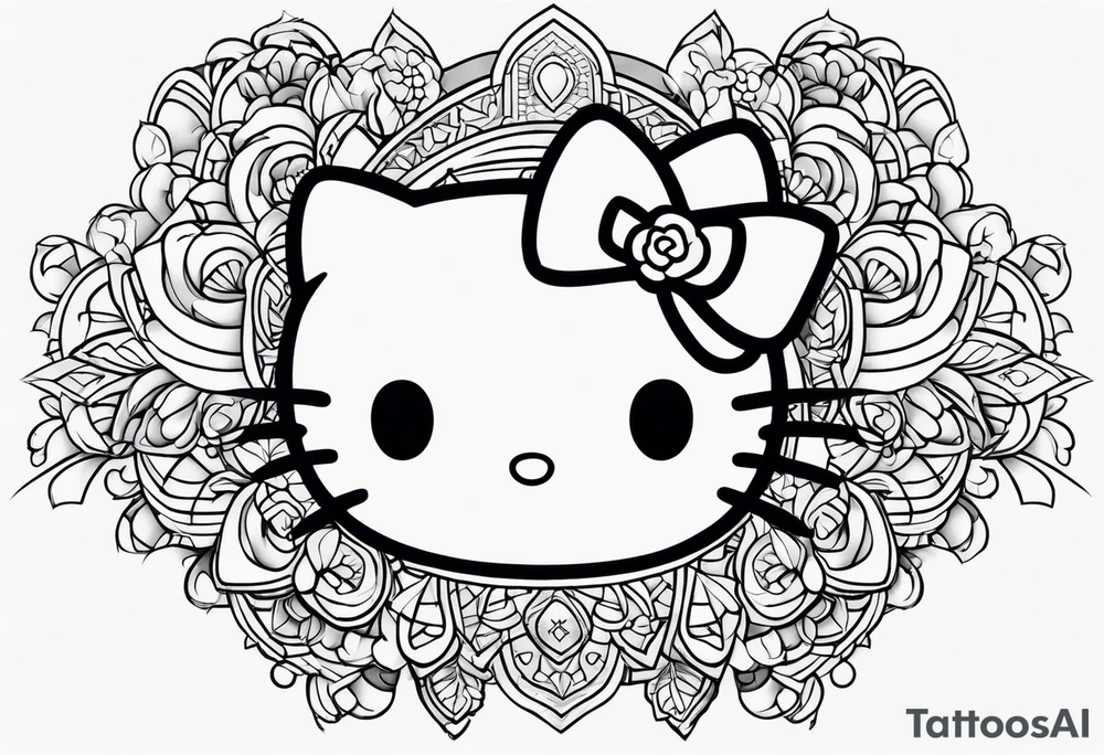 hello kitty tattoo idea