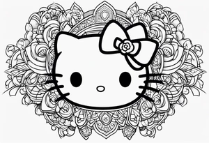 hello kitty tattoo idea