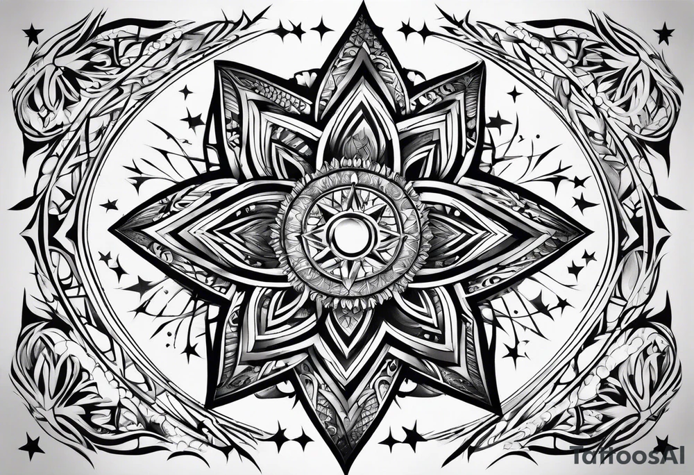 A star in the sky tattoo idea