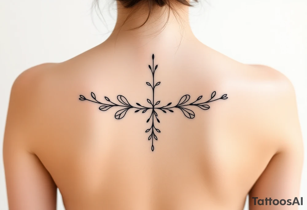 tattos down my spine tattoo idea