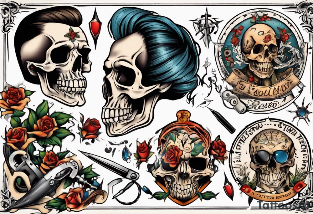 tattoo artist at work tattoo idea