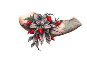 Pepper plant tattoo idea