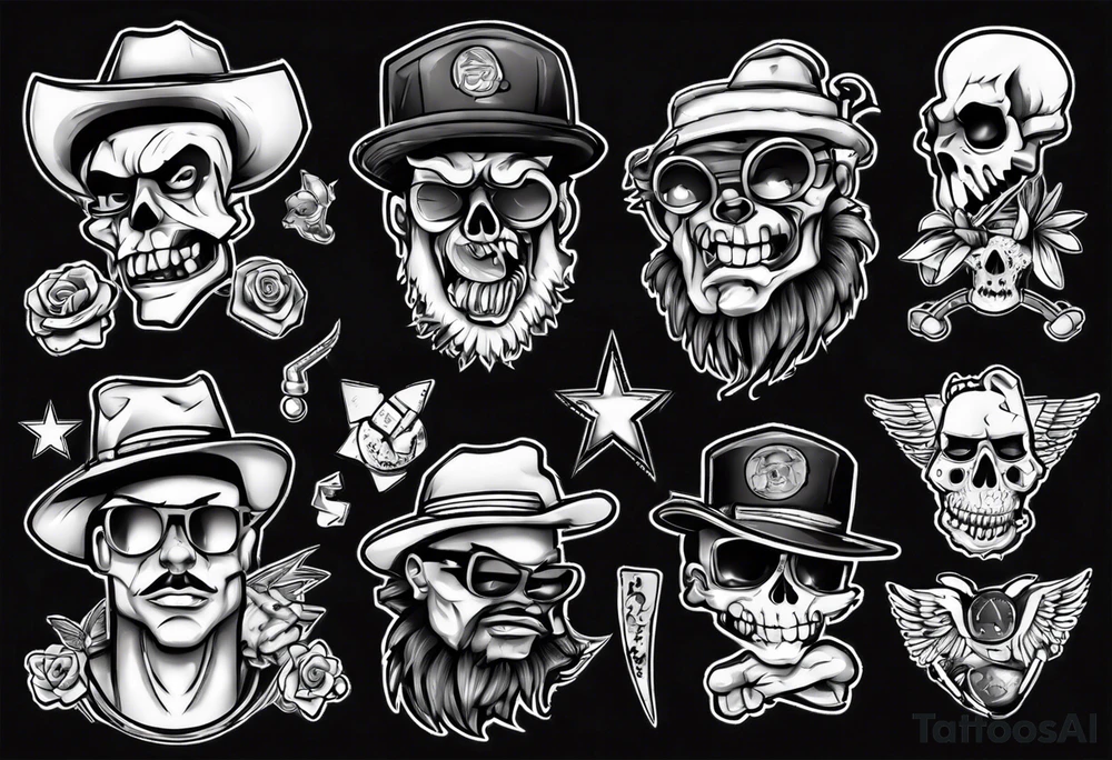 gangsta tattoo idea