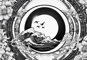 enso and acron tattoo idea