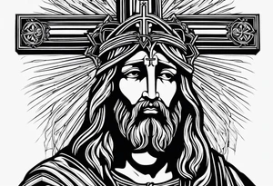 Jesus cross tattoo idea