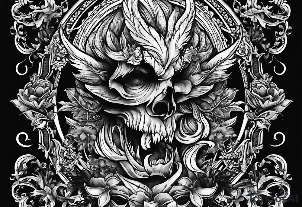 Write the Sentence: "Don't deal with the devil" tattoo idea