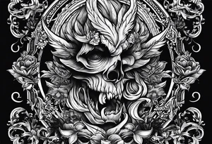 Write the Sentence: "Don't deal with the devil" tattoo idea