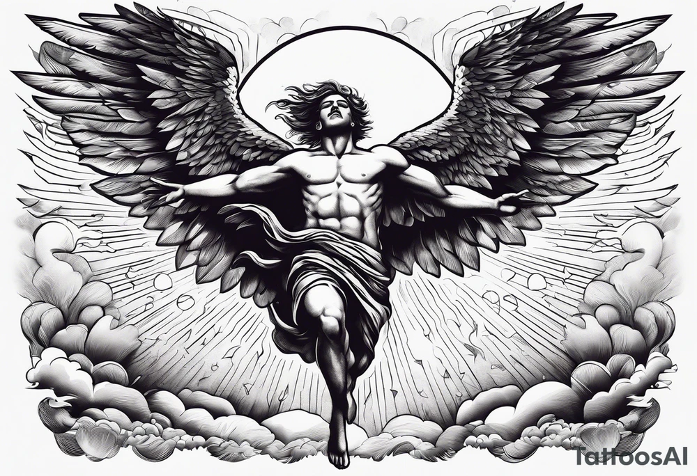 Icarus falling from flying too close to the sun tattoo idea Icarus falling from flying too close to the sun tattoo idea