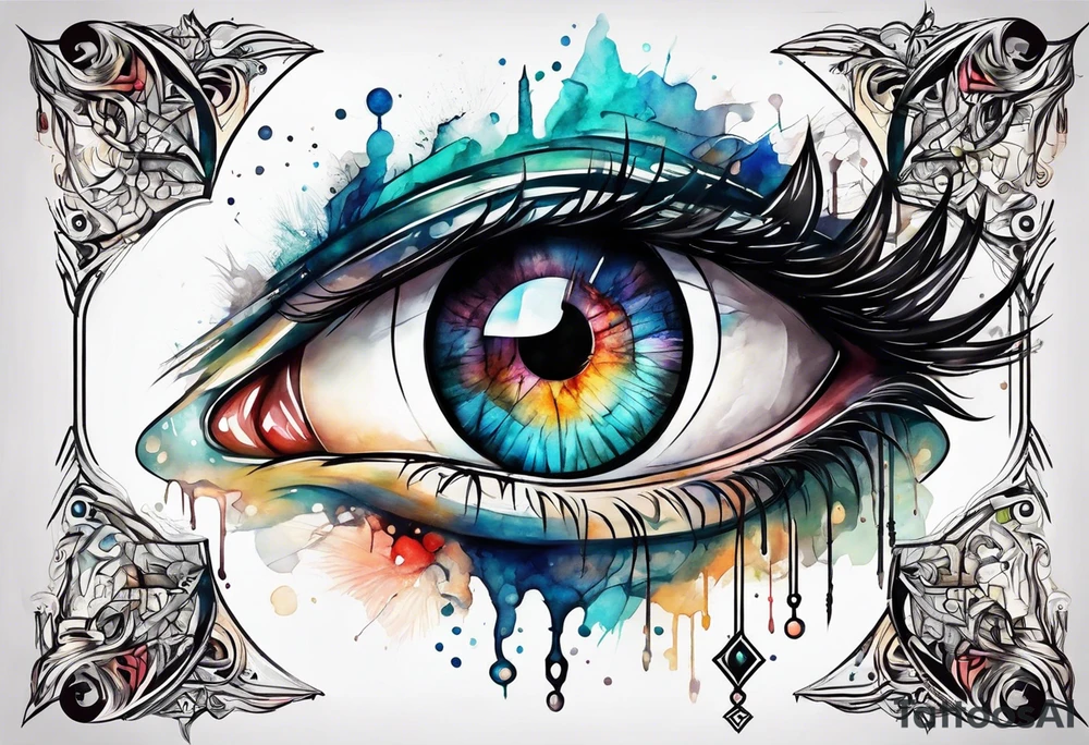 cybersigil eye tattoo idea