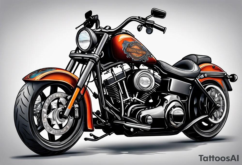 Harley Davidson tattoo idea