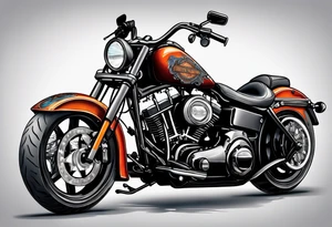 Harley Davidson tattoo idea