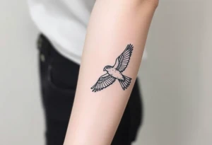 Nighthawk bird tattoo idea