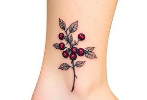 wildberry plant tattoo idea