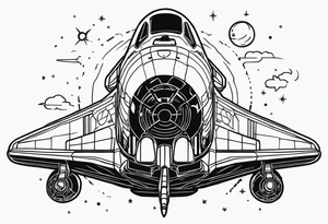 space shuttle tattoo idea