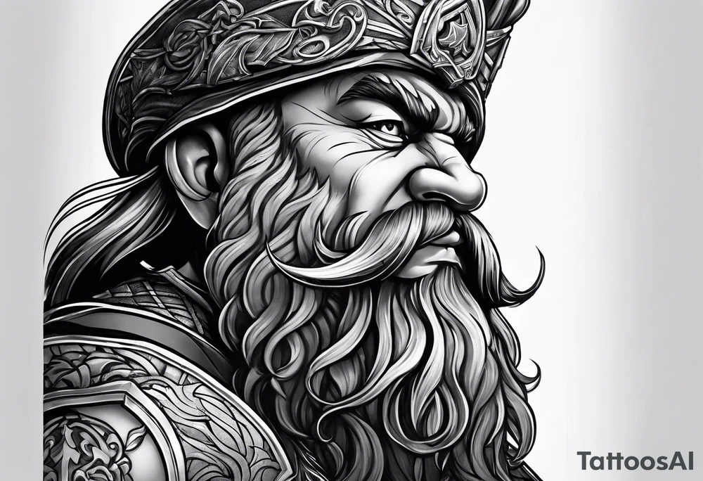 fighting dwarf tattoo idea