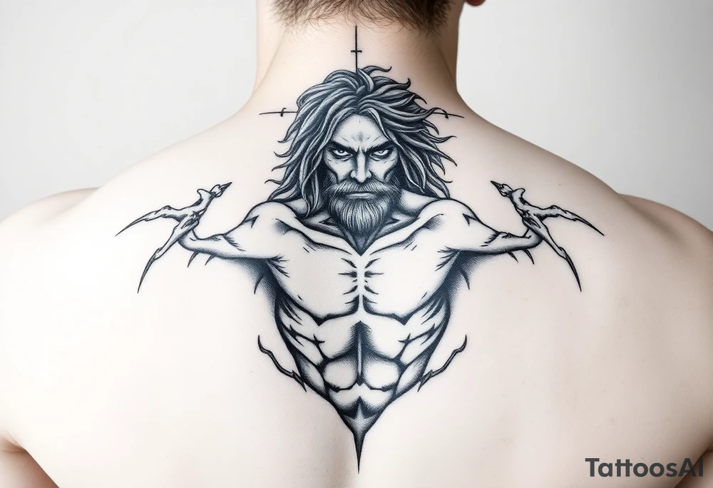 vitruvian man tattoo idea
