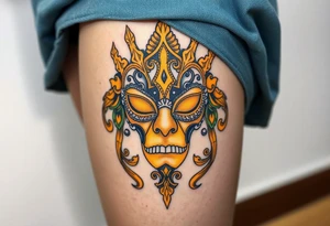 The yellow kings pallid mask tattoo idea