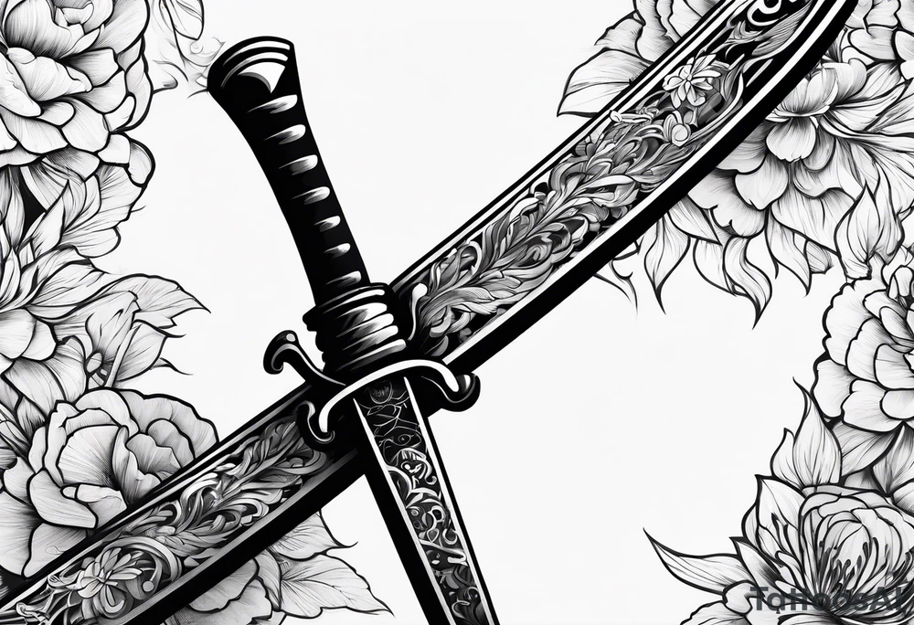 Katana tattoo idea