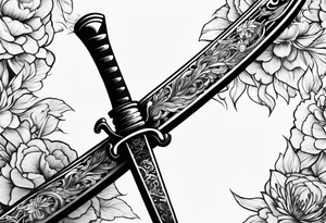Katana tattoo idea