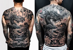 Full Back tattoo covering the whole back tattoo idea