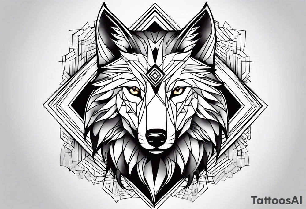 Wolf tattoo idea