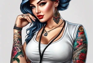 Teacher profession, nurse profession tattoo idea