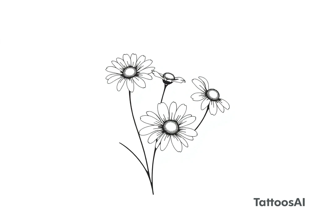 Daisies tattoo idea