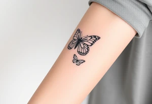 Butterfly family tattoo idea